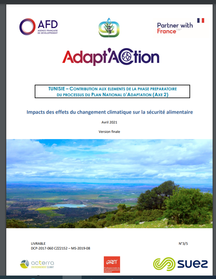 Impacts of the effects of climate change on food security Deliverable 3